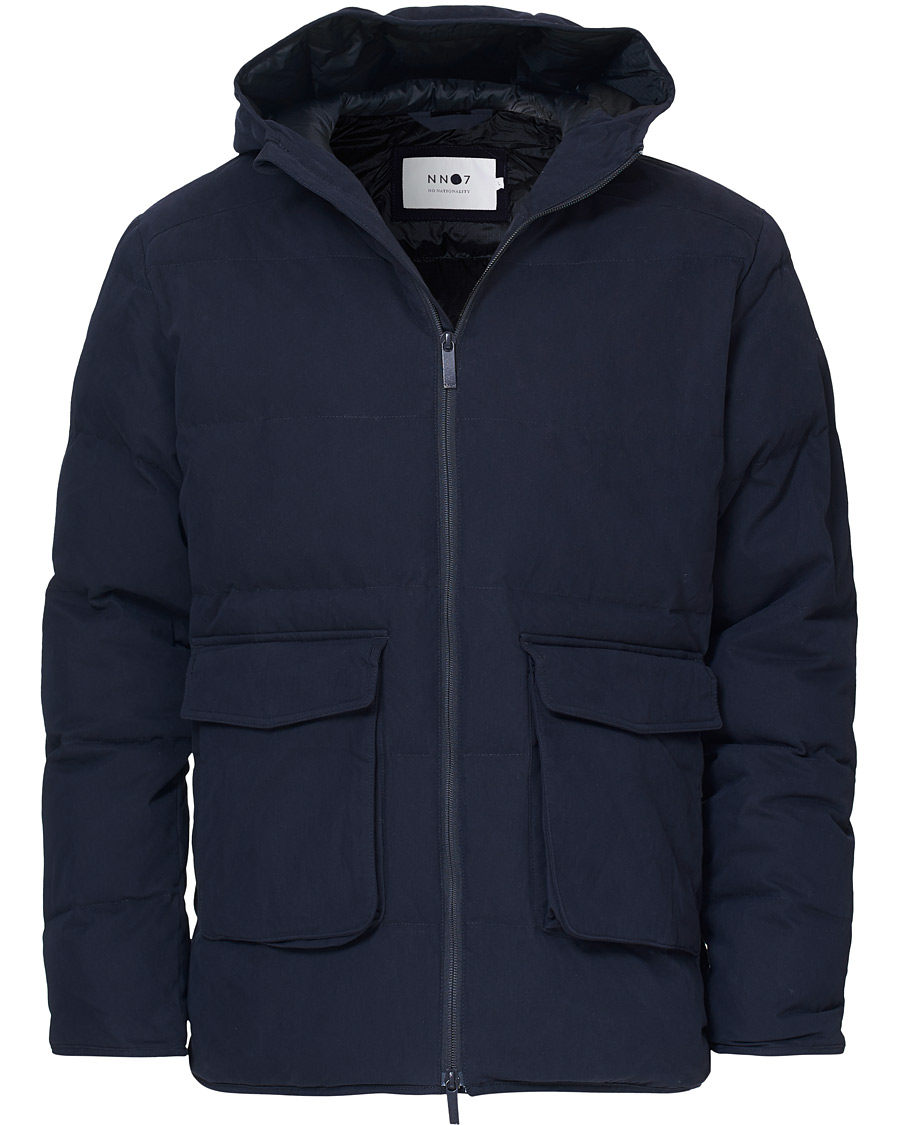 Herre | Jakker | NN07 | Mason Prima Loft Hooded Jacket Navy