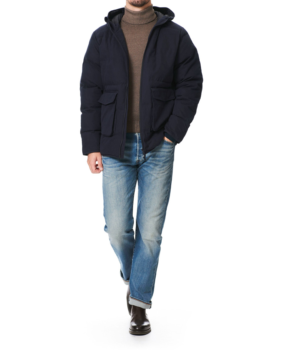 Herre | Jakker | NN07 | Mason Prima Loft Hooded Jacket Navy