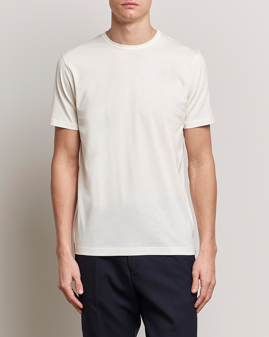 Herre | Julegavetips | Sunspel | Crew Neck Cotton Tee Archive White