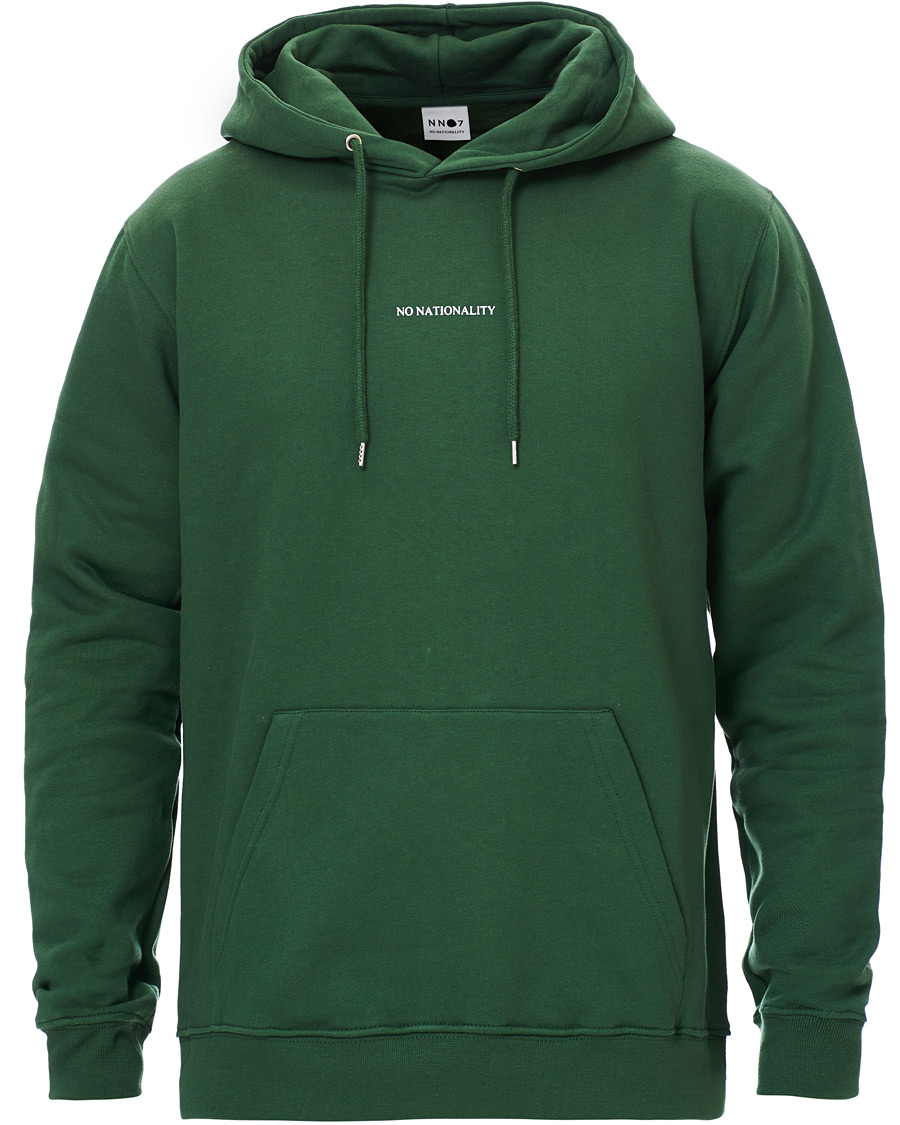 Herre | Trøjer | NN07 | Barrow Printed Hoodie Bottle Green