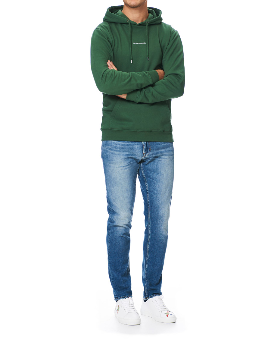 Herre | Trøjer | NN07 | Barrow Printed Hoodie Bottle Green
