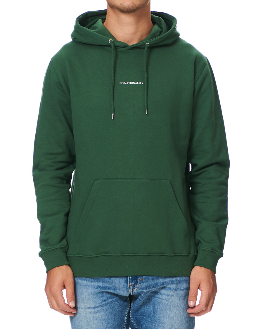Herre | Trøjer | NN07 | Barrow Printed Hoodie Bottle Green