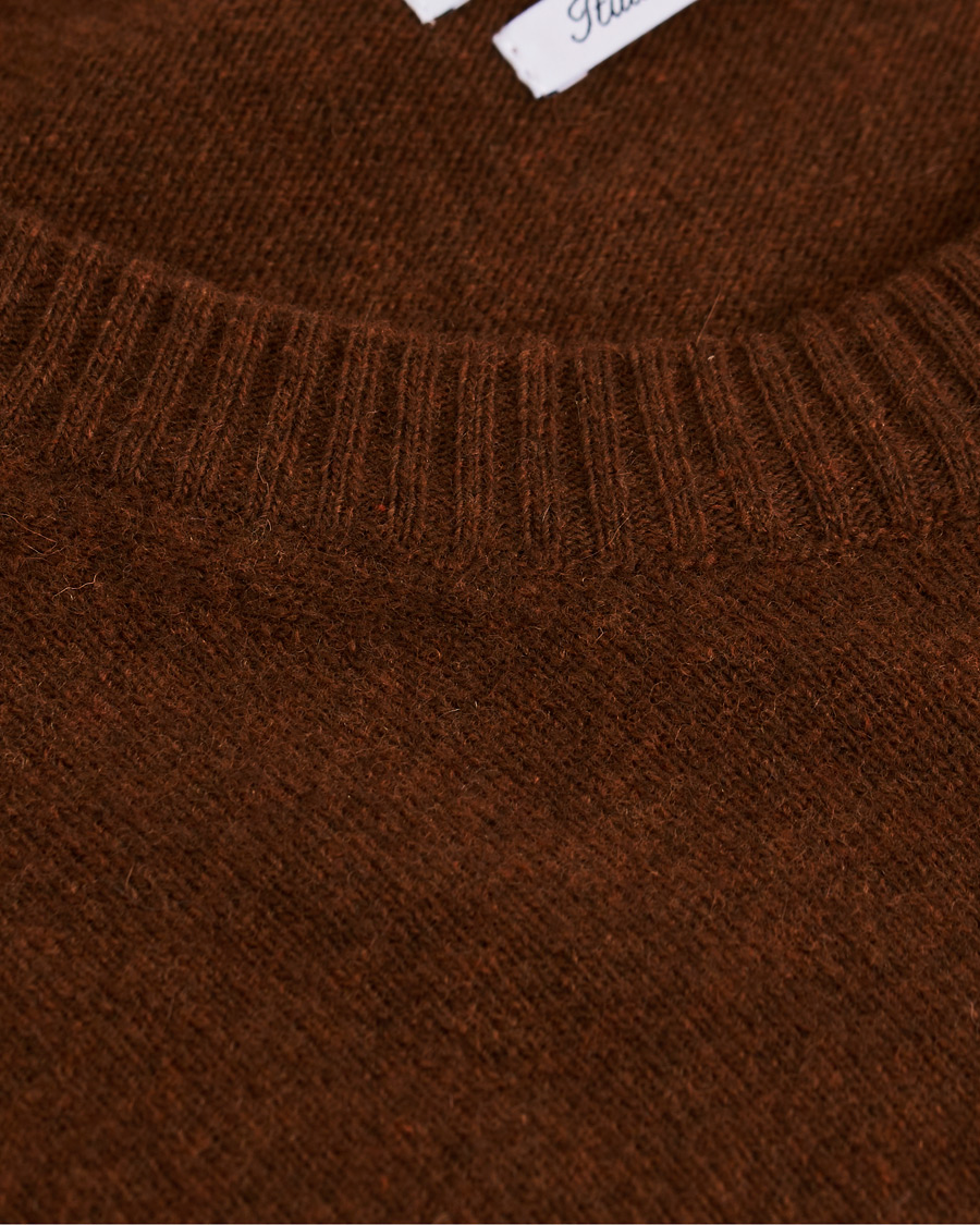 Herre | Trøjer | NN07 | Edward Wool Crew Neck Pullover Canela Brown