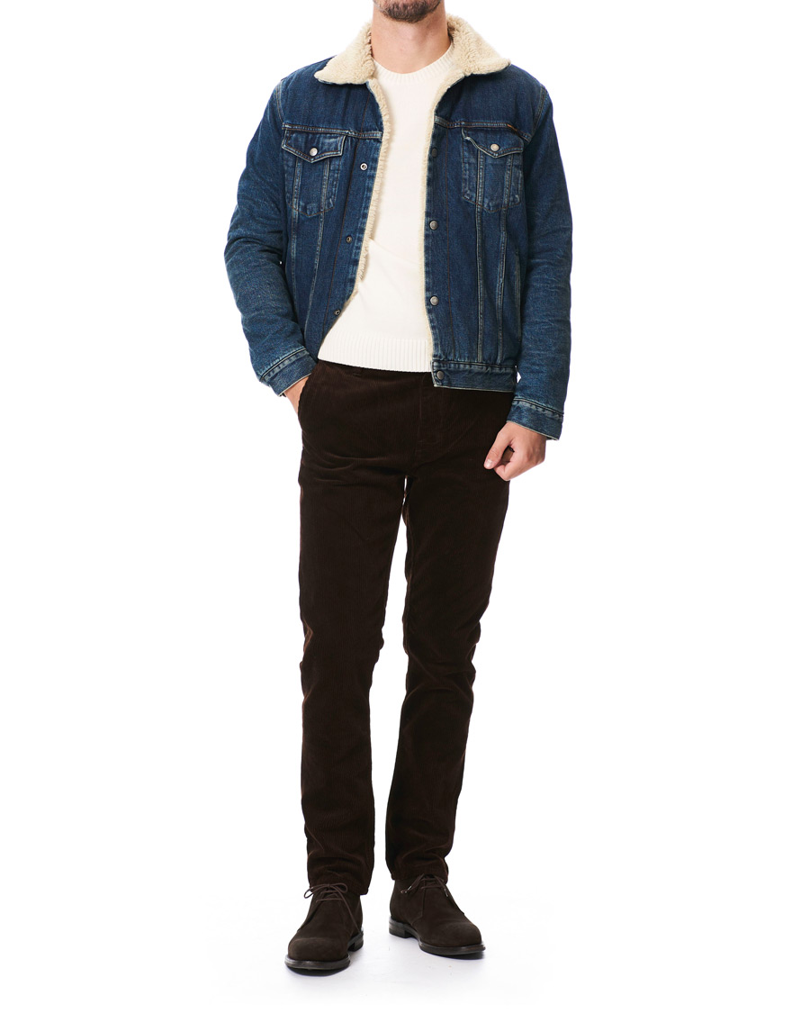 Herre | Jakker | Nudie Jeans | Bonny Denim Pile Jacket Blue Shine