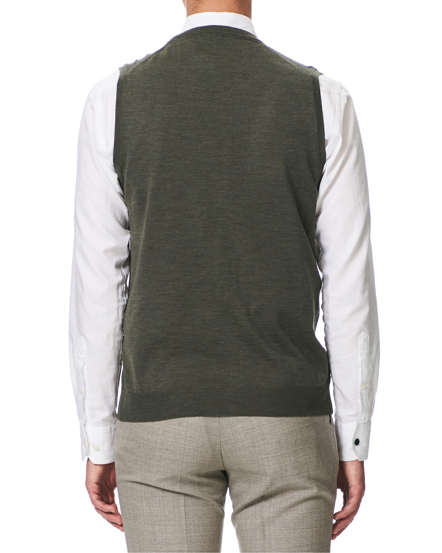 Herre | Trøjer | Stenströms | Merino Slipover Green