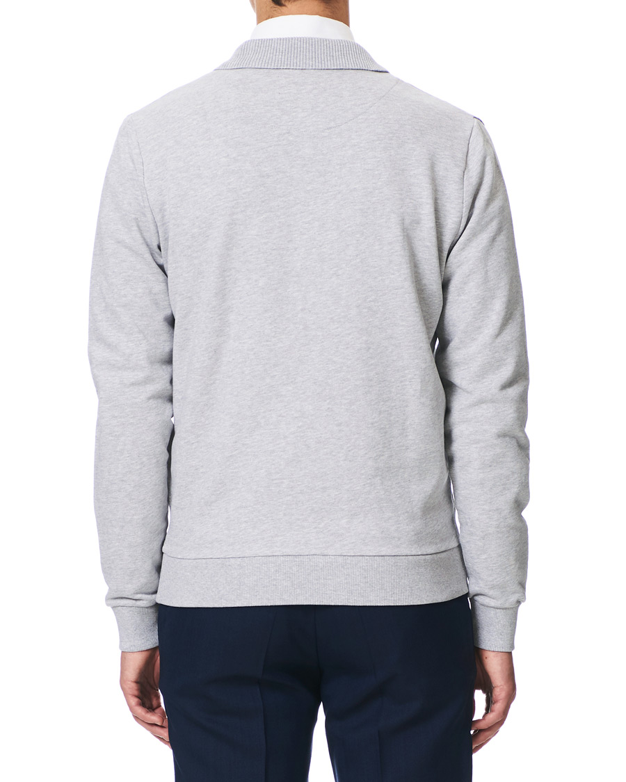 Herre | Trøjer | Stenströms | Cotton College Zip Cardigan Grey