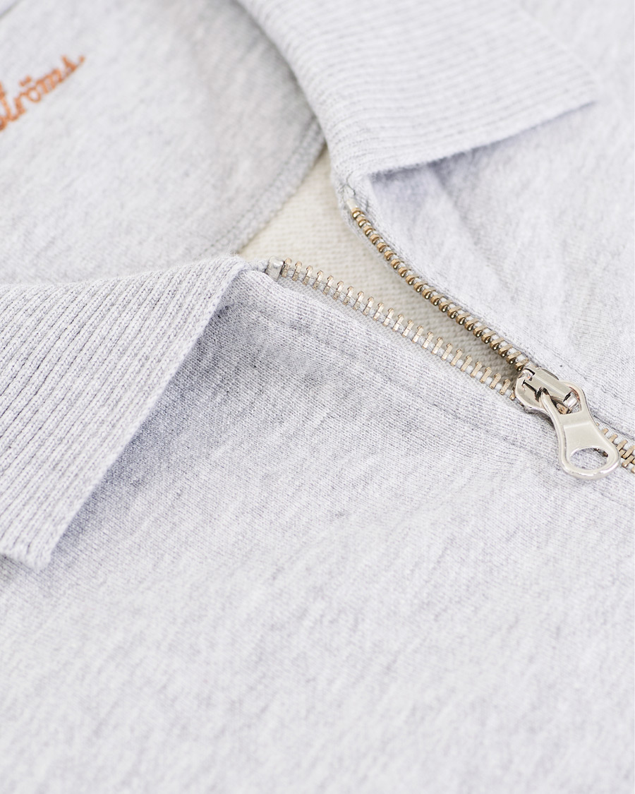 Herre | Trøjer | Stenströms | Cotton College Zip Cardigan Grey