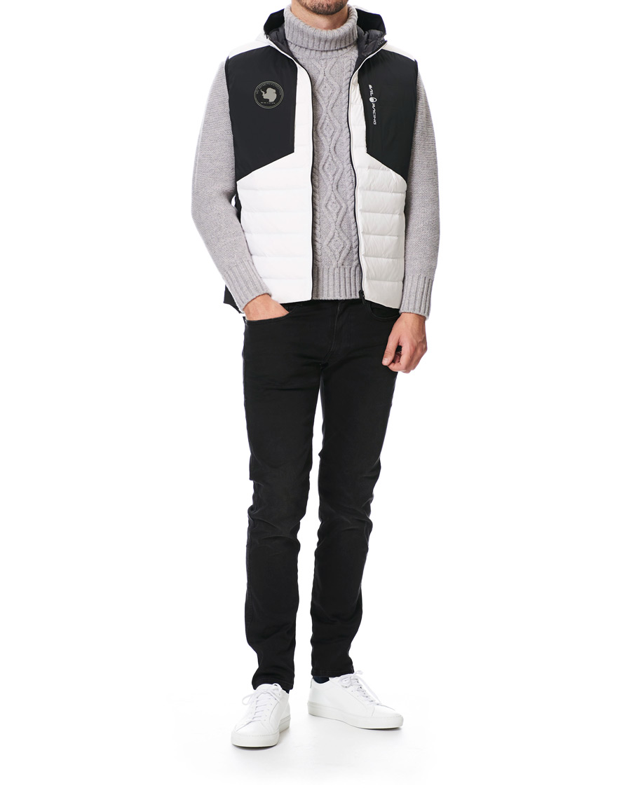 Herre | Jakker | Sail Racing | Antartica Hybrid Hooded Vest White