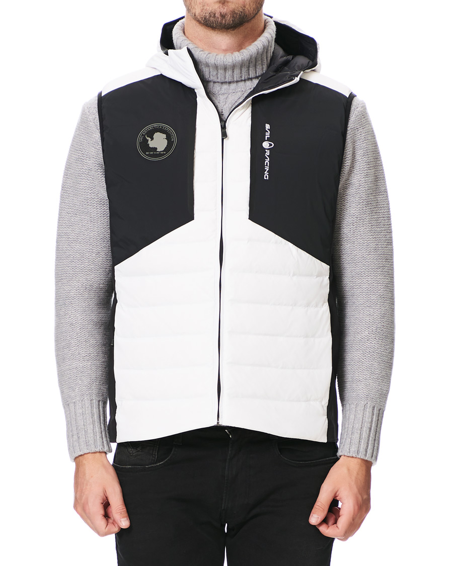 Herre | Jakker | Sail Racing | Antartica Hybrid Hooded Vest White