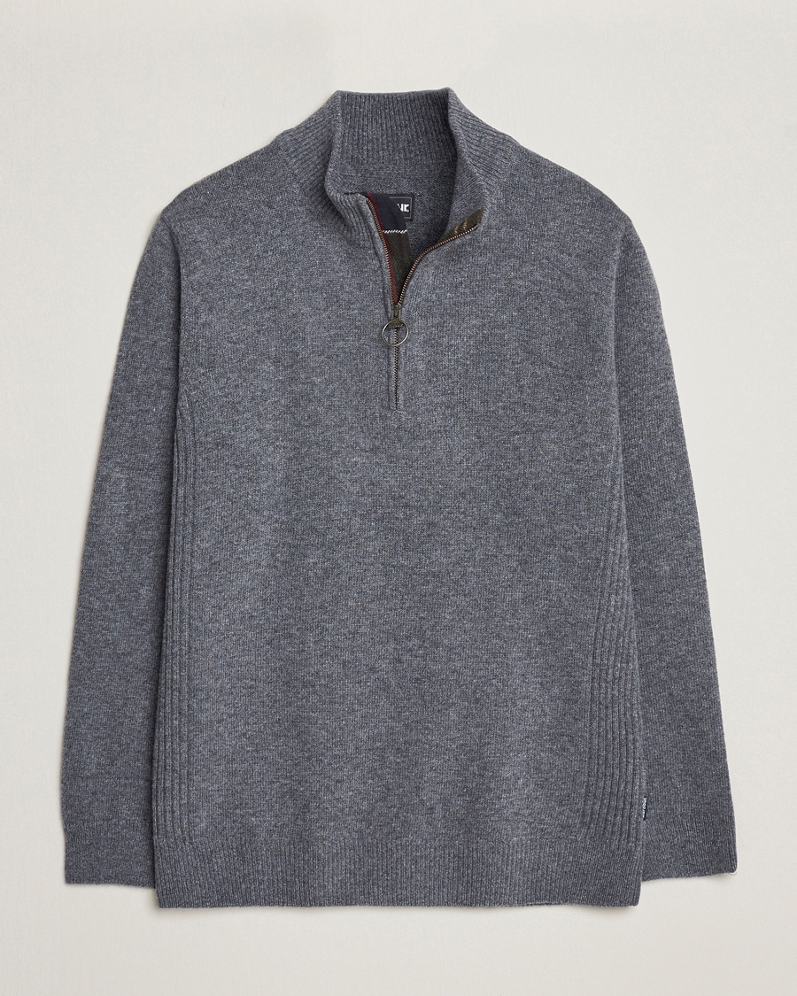 Herre | Trøjer | Barbour Lifestyle | Holden Half Zip Mid Grey Marl