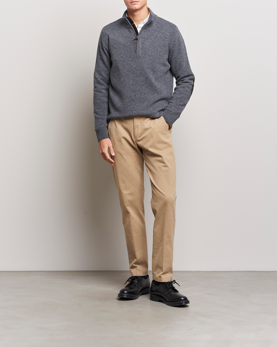 Herre | Trøjer | Barbour Lifestyle | Holden Half Zip Mid Grey Marl