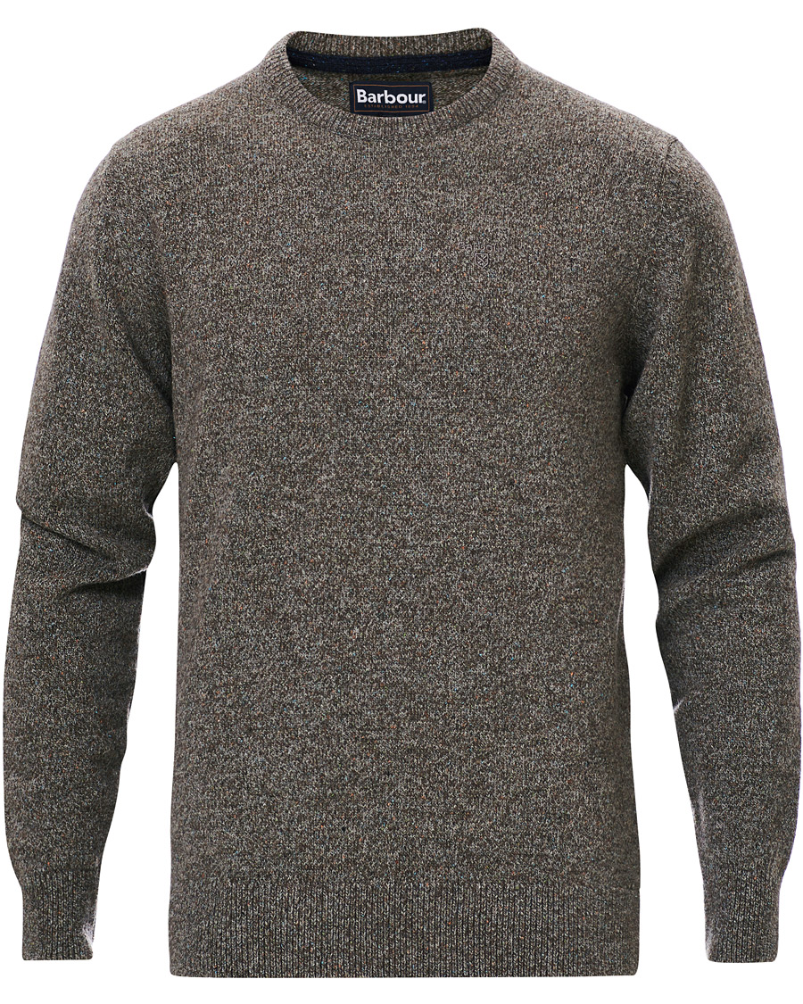 Herre | Trøjer | Barbour Lifestyle | Tisbury Wool Crew Neck Fog