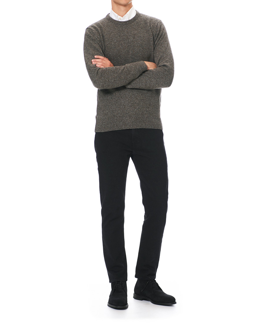 Herre | Trøjer | Barbour Lifestyle | Tisbury Wool Crew Neck Fog