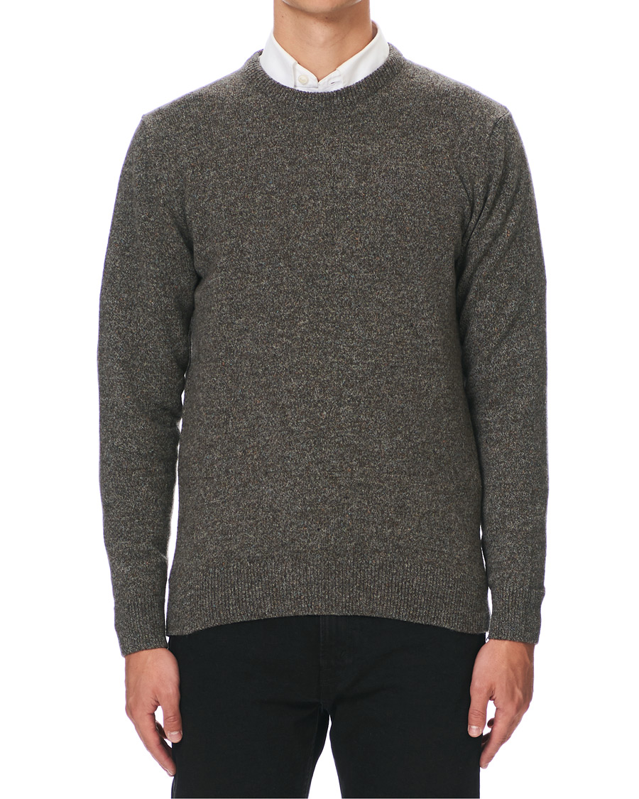 Herre | Trøjer | Barbour Lifestyle | Tisbury Wool Crew Neck Fog
