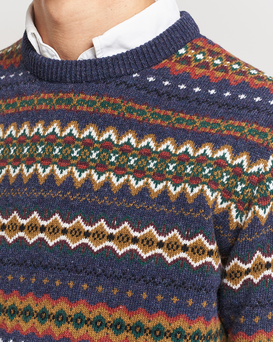 Herre | Trøjer | Barbour Lifestyle | Case Fairisle Crew Navy
