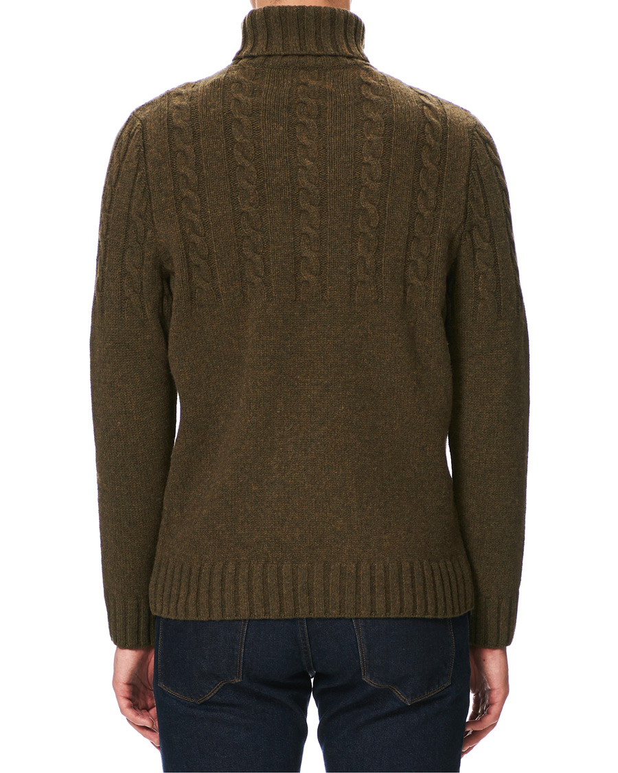 Herre | Trøjer | Barbour Lifestyle | Duffle Cable Rollneck Willow Green