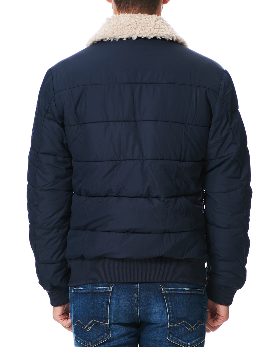 Herre | Jakker | Barbour International | Steve McQueen Java Quilt Pilot Jacket Navy