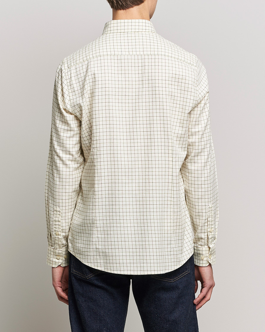 Herre | Skjorter | Barbour Lifestyle | Dillon Check Flannel Shirt White/Green