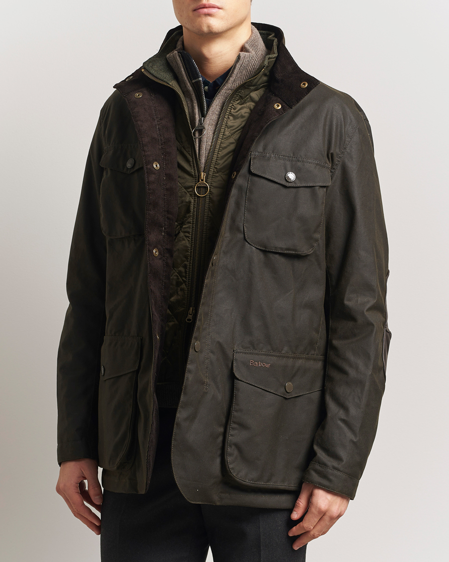 Herr | Vaxade jackor | Barbour Lifestyle | Ogston Waxed Jacket Olive