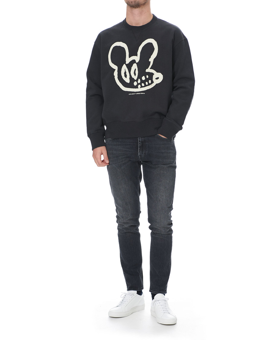 Herre | Trøjer | Our Legacy | Base Graphic Sweatshirt Black