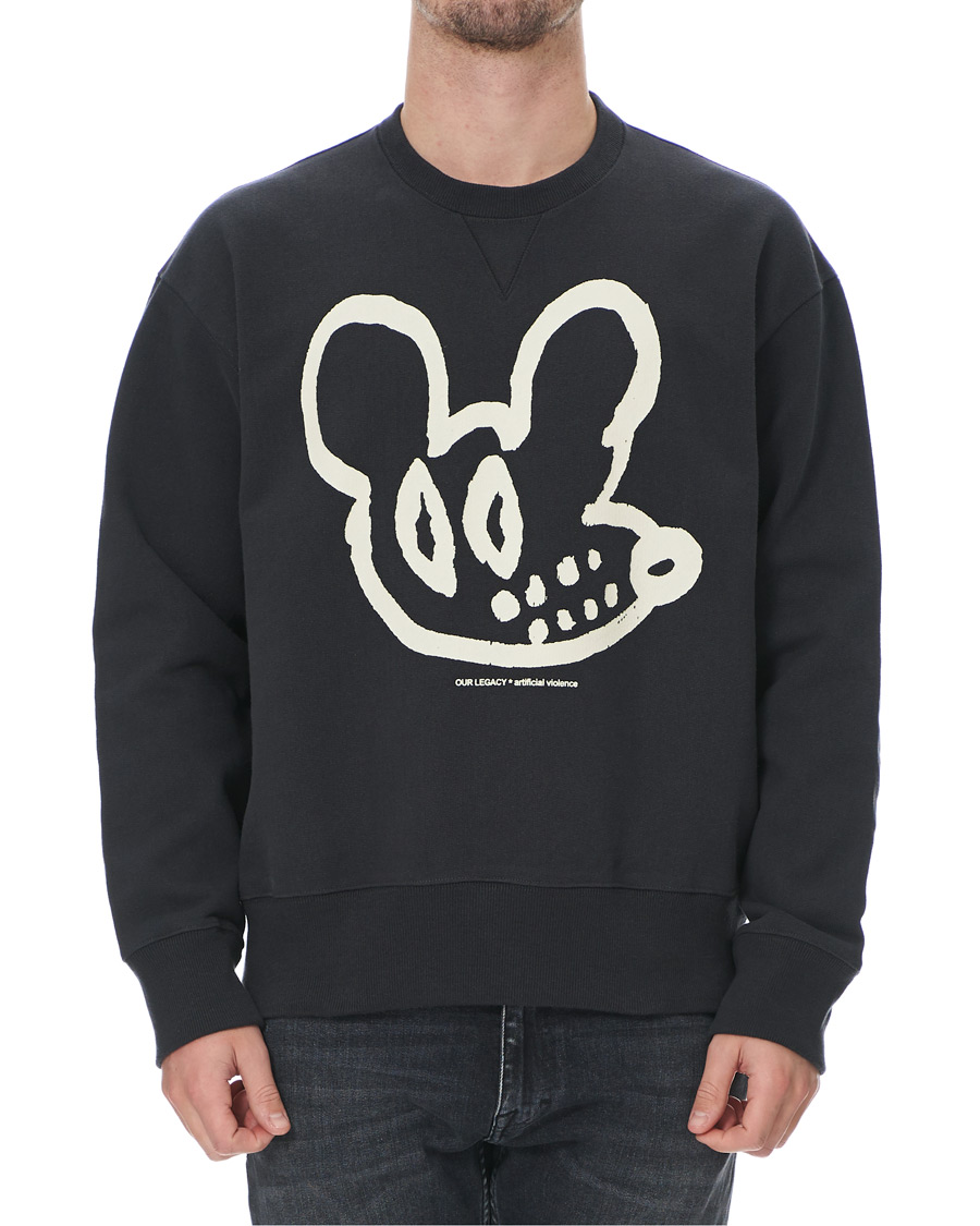 Herre | Trøjer | Our Legacy | Base Graphic Sweatshirt Black