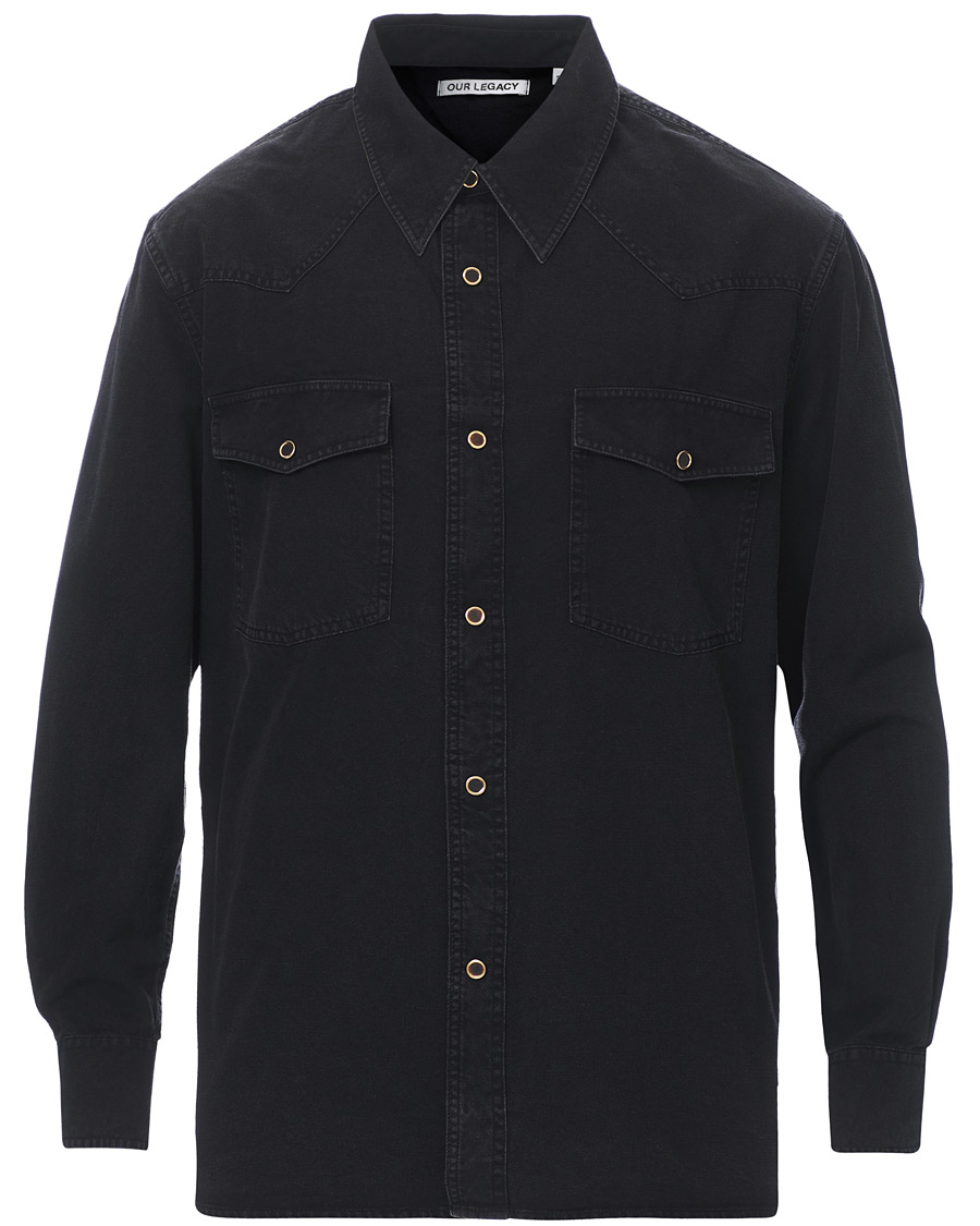 Herre | Skjorter | Our Legacy | Denim Western Shirt Black