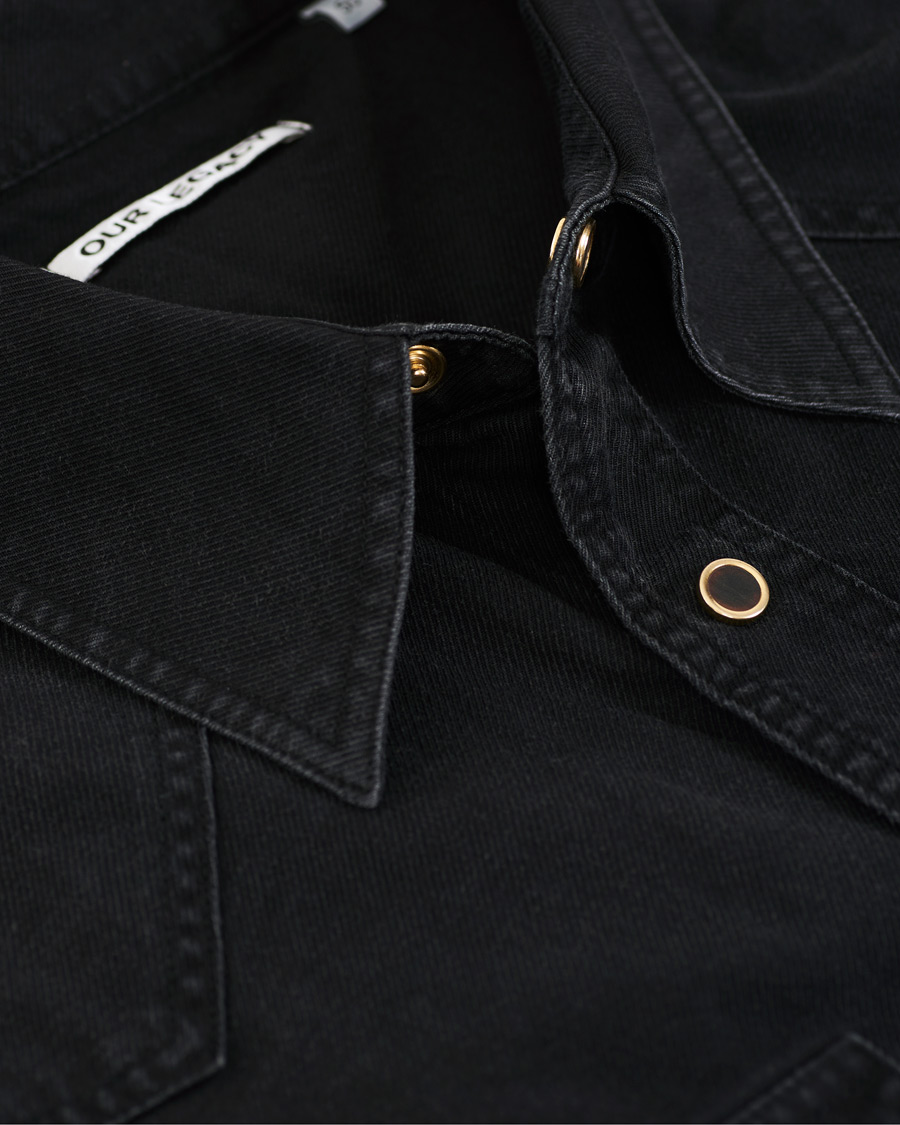 Herre | Skjorter | Our Legacy | Denim Western Shirt Black