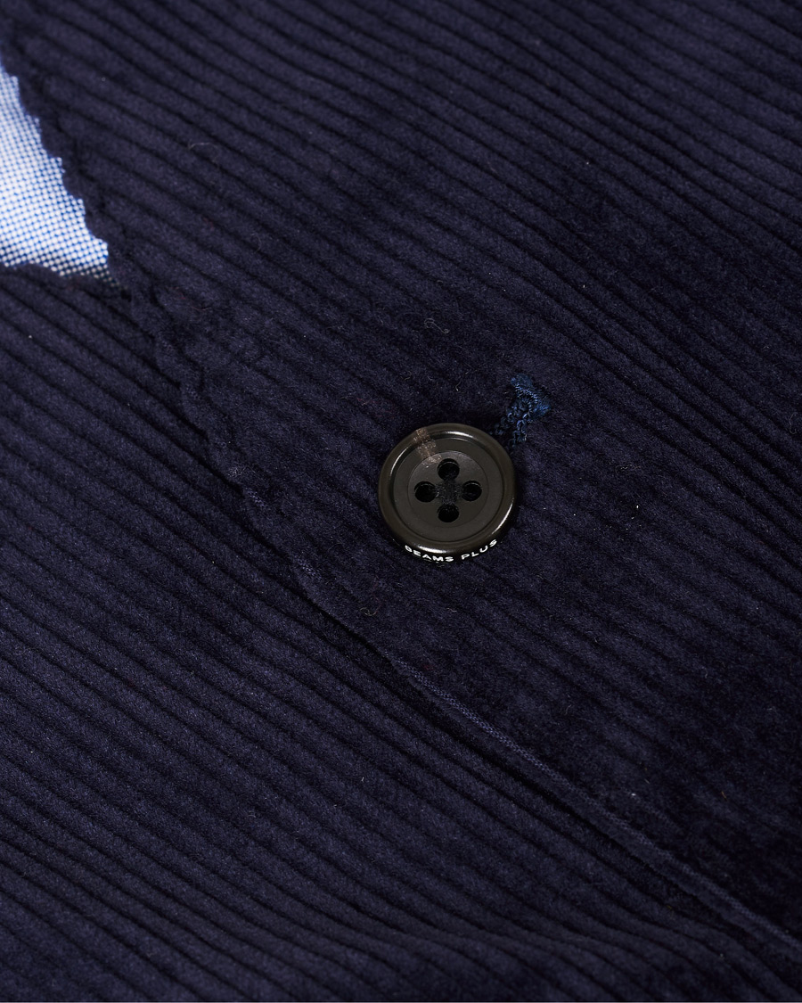 Herre | Jakker | BEAMS PLUS | Corduroy Vest Dark Blue