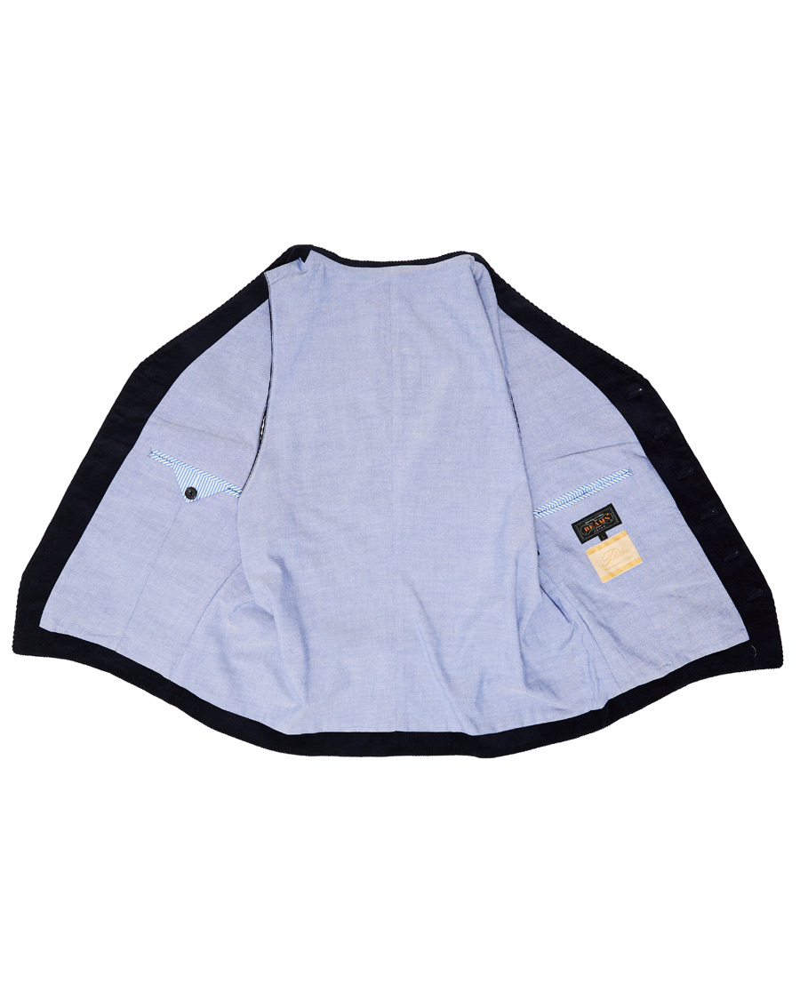 Herre | Jakker | BEAMS PLUS | Corduroy Vest Dark Blue