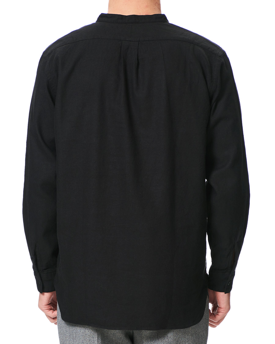 Herre | Skjorter | BEAMS PLUS | Mandarin Collar Popover Shirt Black