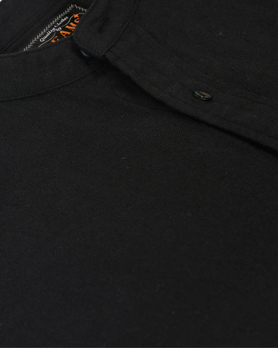 Herre | Skjorter | BEAMS PLUS | Mandarin Collar Popover Shirt Black