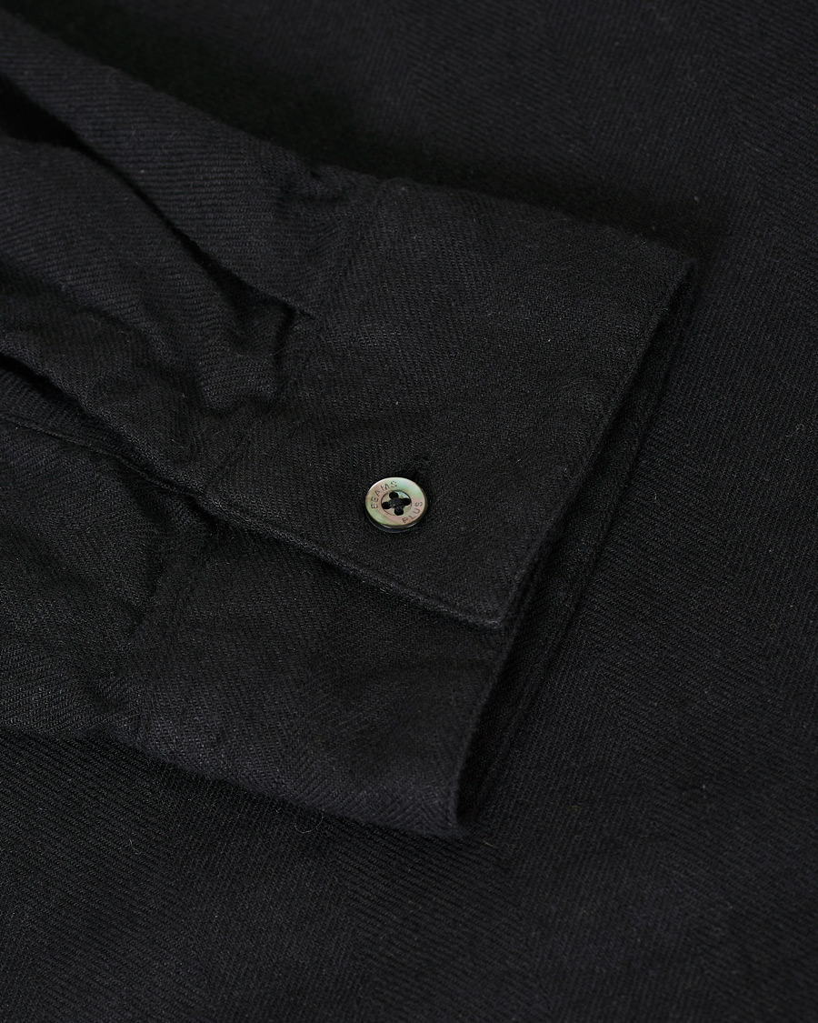 Herre | Skjorter | BEAMS PLUS | Mandarin Collar Popover Shirt Black