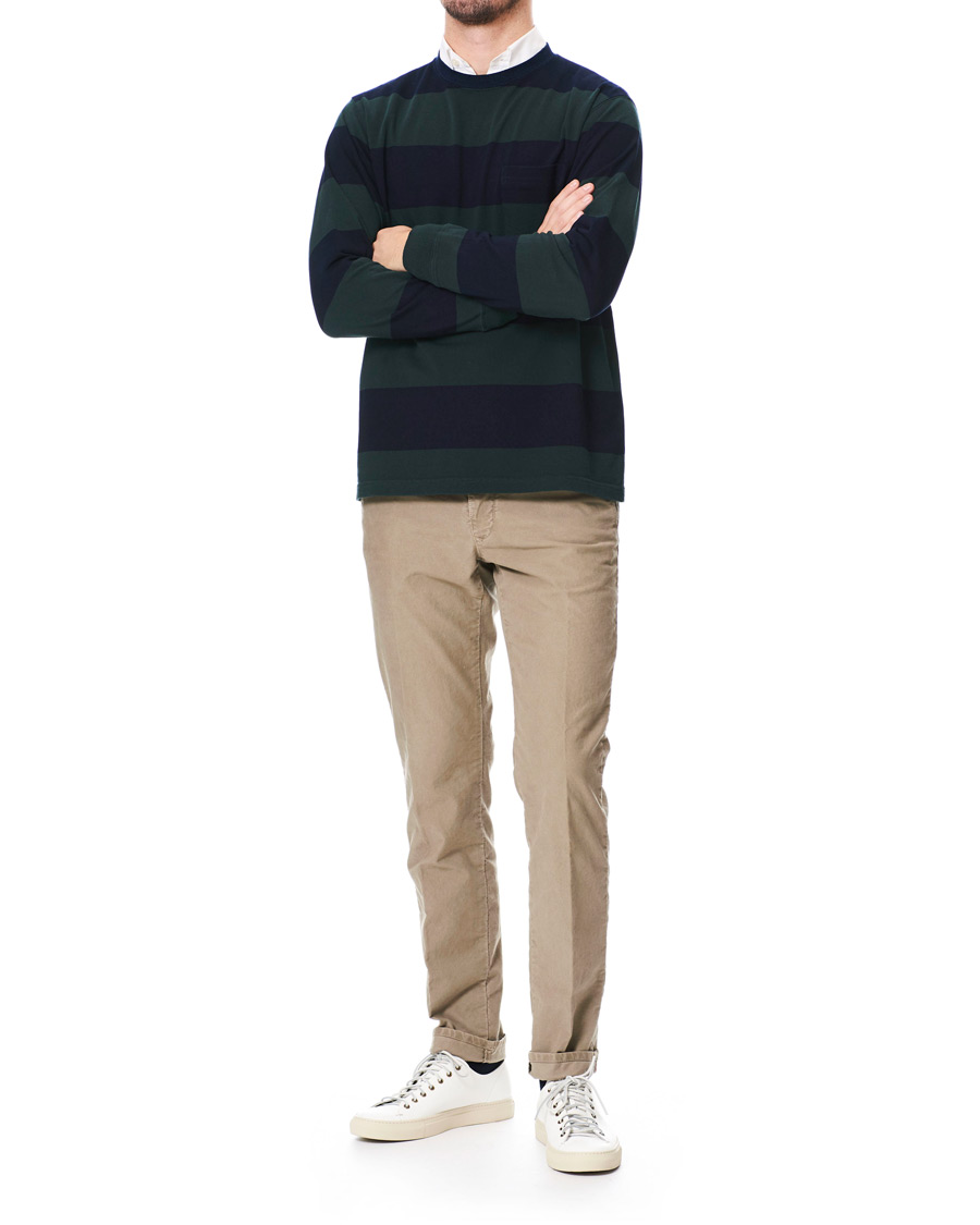 Herre | Trøjer | BEAMS PLUS | Pocket Gym Sweatshirt Navy/Green