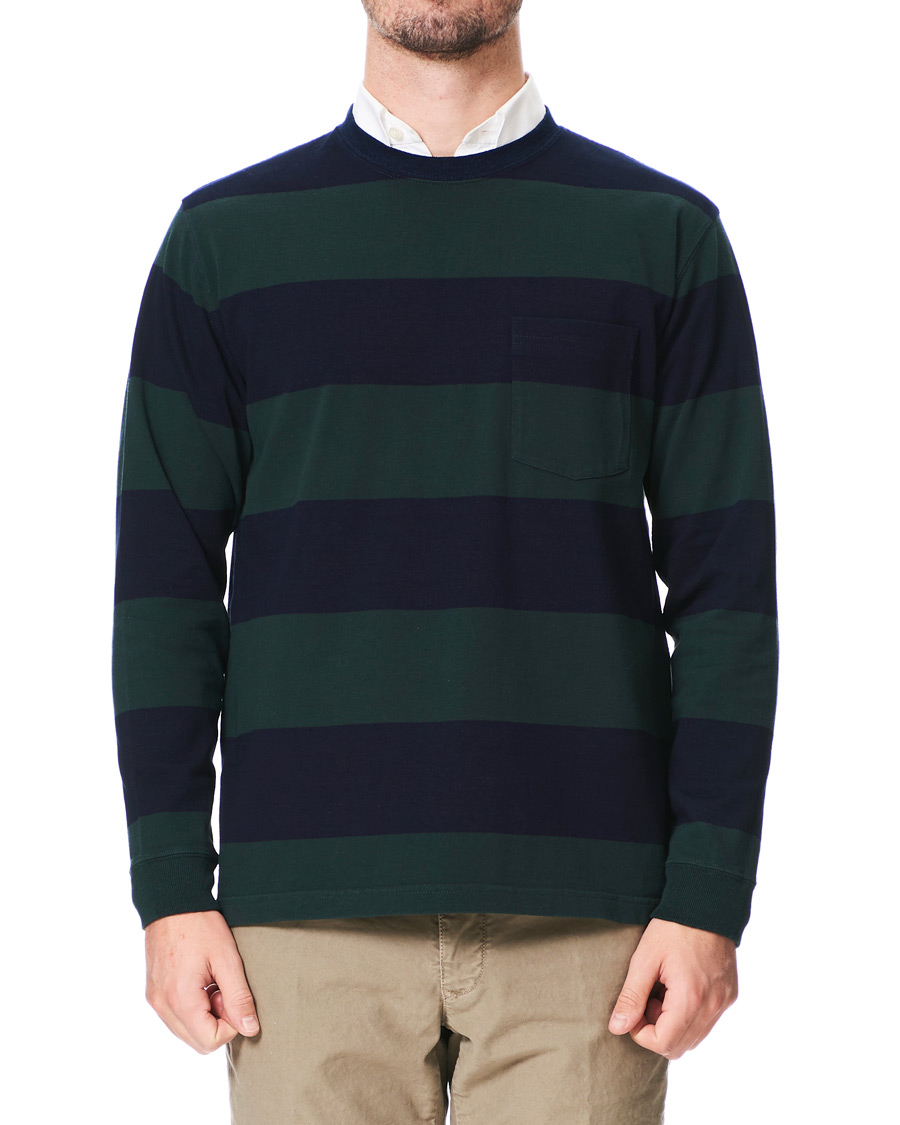 Herre | Trøjer | BEAMS PLUS | Pocket Gym Sweatshirt Navy/Green