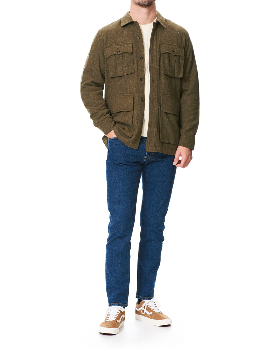 Herre | Jakker | BEAMS PLUS | Belted Safari Jacket Olive