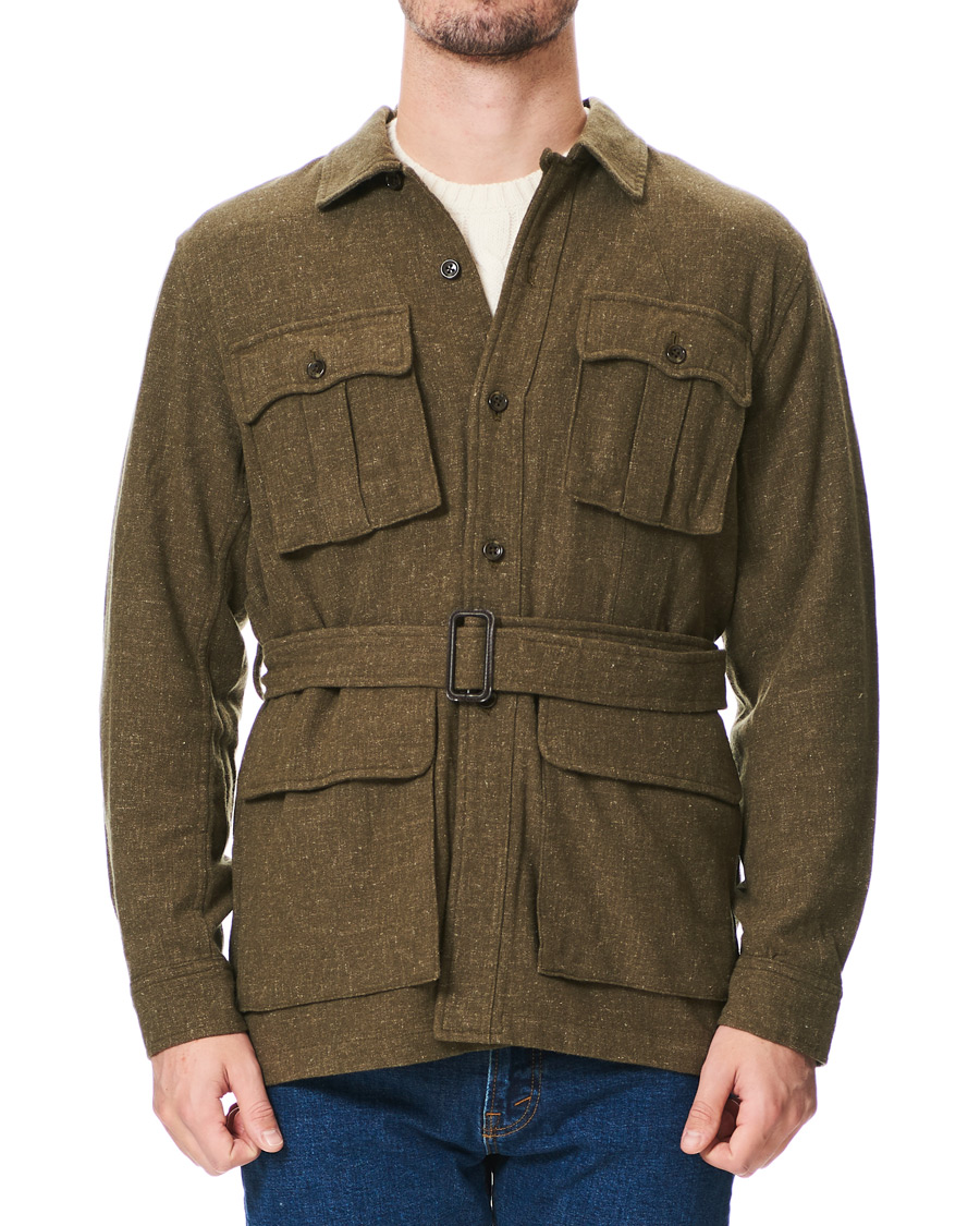 Herre | Jakker | BEAMS PLUS | Belted Safari Jacket Olive