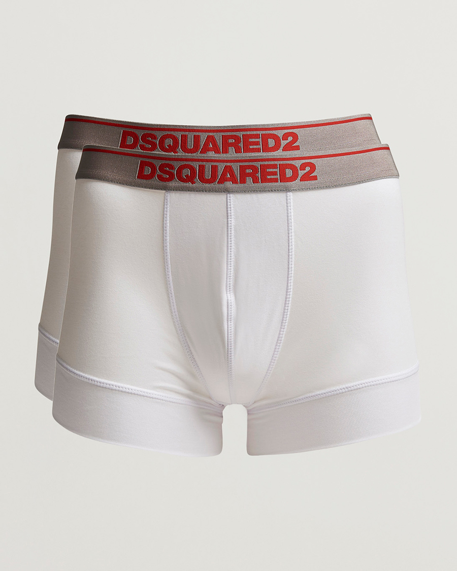 Herre | Undertøj | Dsquared2 | 2-Pack Modal Stretch Trunk White
