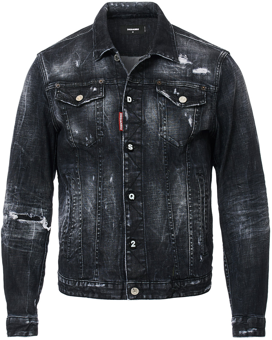 Herre | Jakker | Dsquared2 | Dan Dean Denim Jacket Washed Black