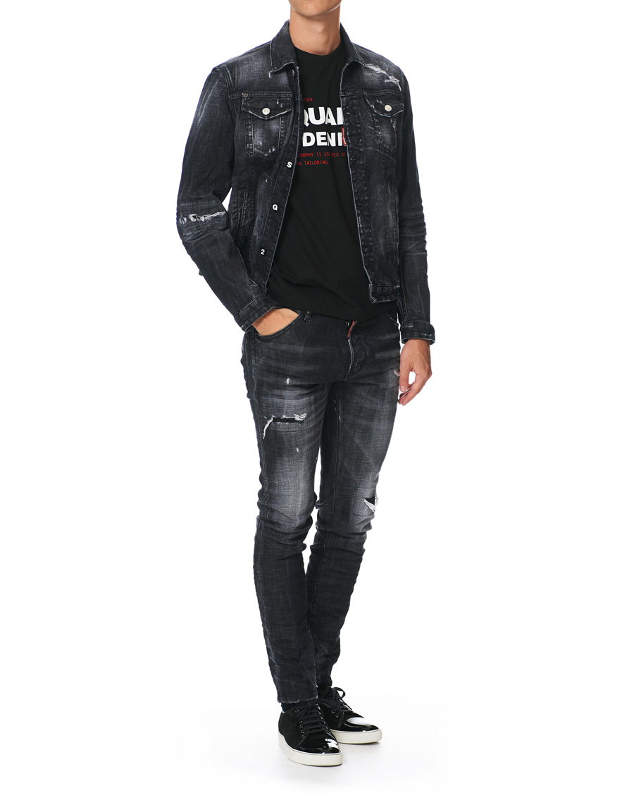 Herre | Jakker | Dsquared2 | Dan Dean Denim Jacket Washed Black
