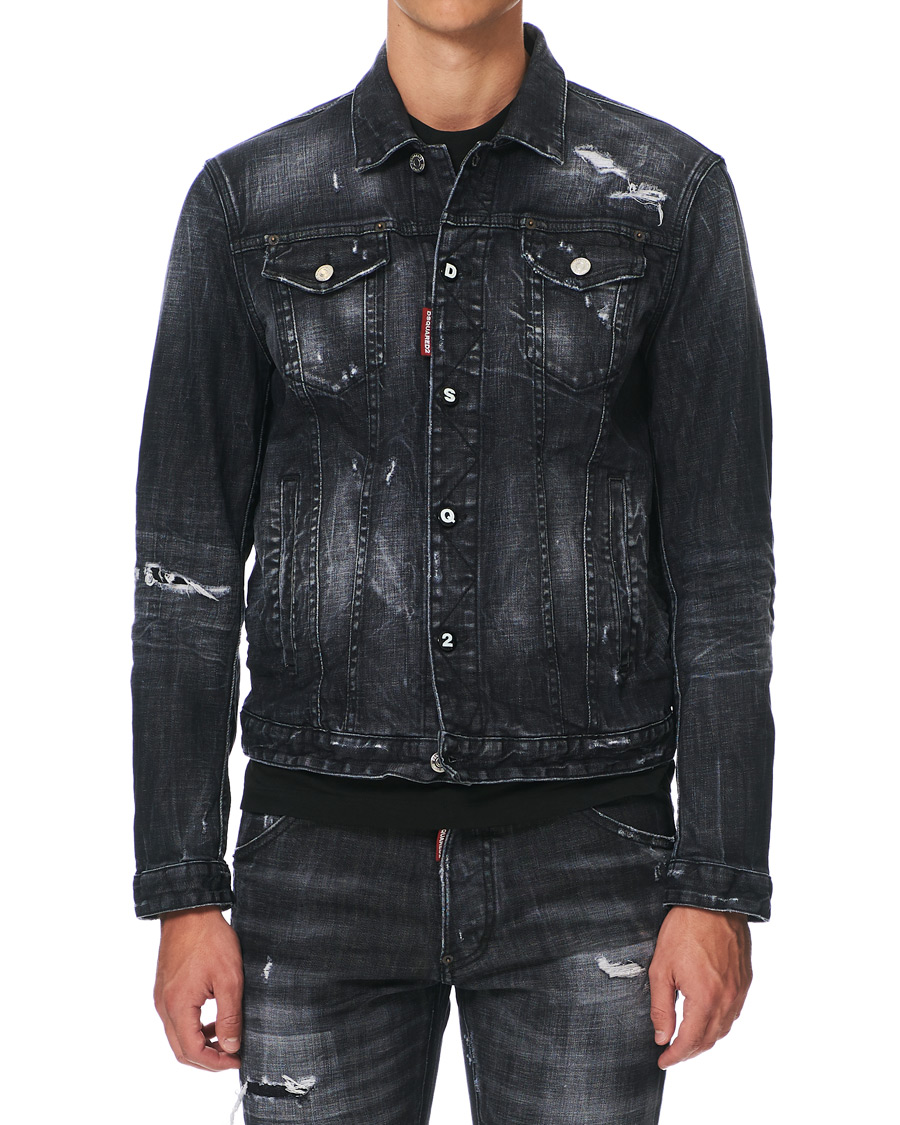 Herre | Jakker | Dsquared2 | Dan Dean Denim Jacket Washed Black