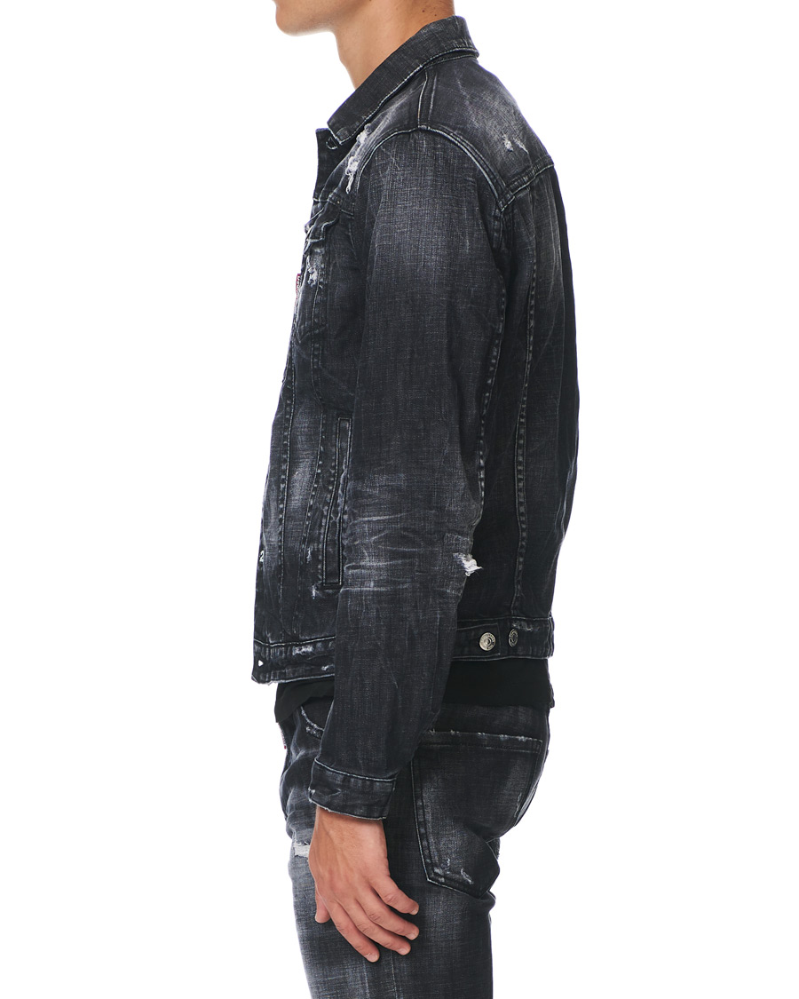 Herre | Jakker | Dsquared2 | Dan Dean Denim Jacket Washed Black
