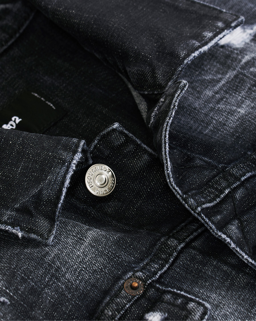 Herre | Jakker | Dsquared2 | Dan Dean Denim Jacket Washed Black