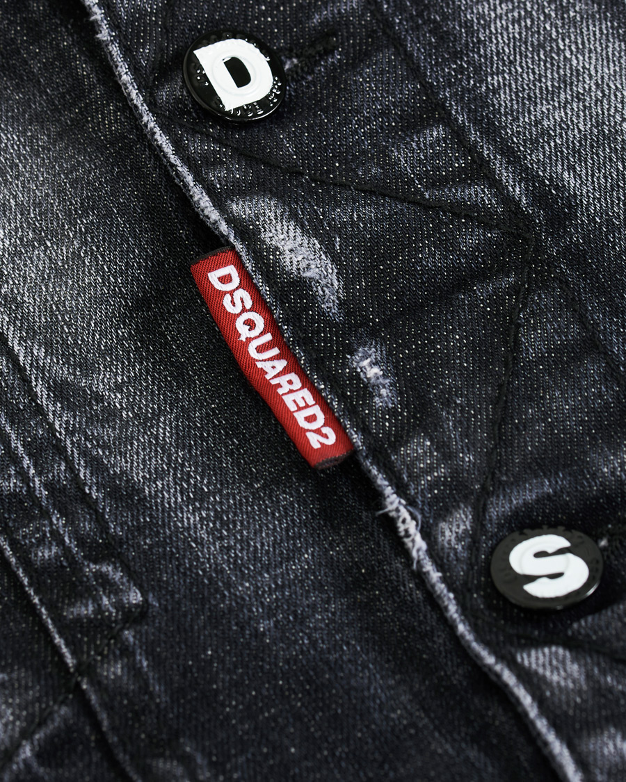 Herre | Jakker | Dsquared2 | Dan Dean Denim Jacket Washed Black
