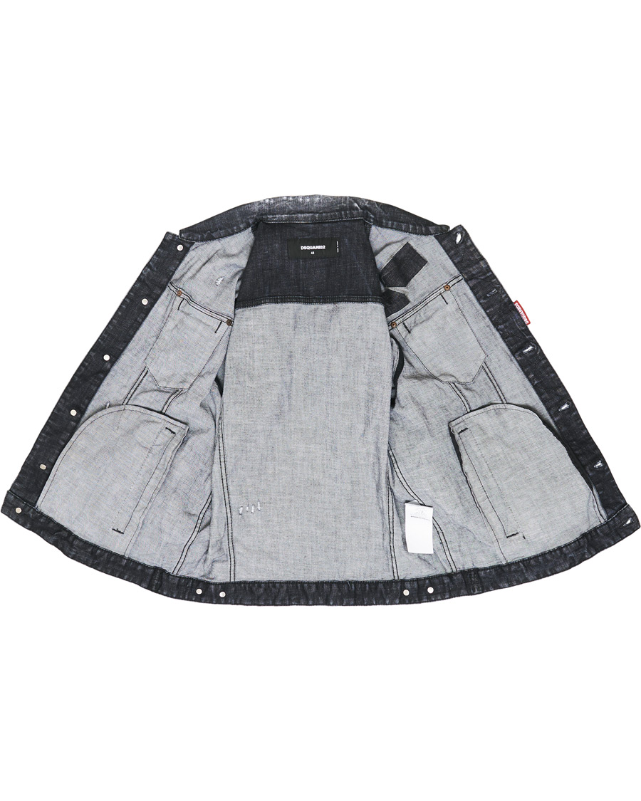 Herre | Jakker | Dsquared2 | Dan Dean Denim Jacket Washed Black