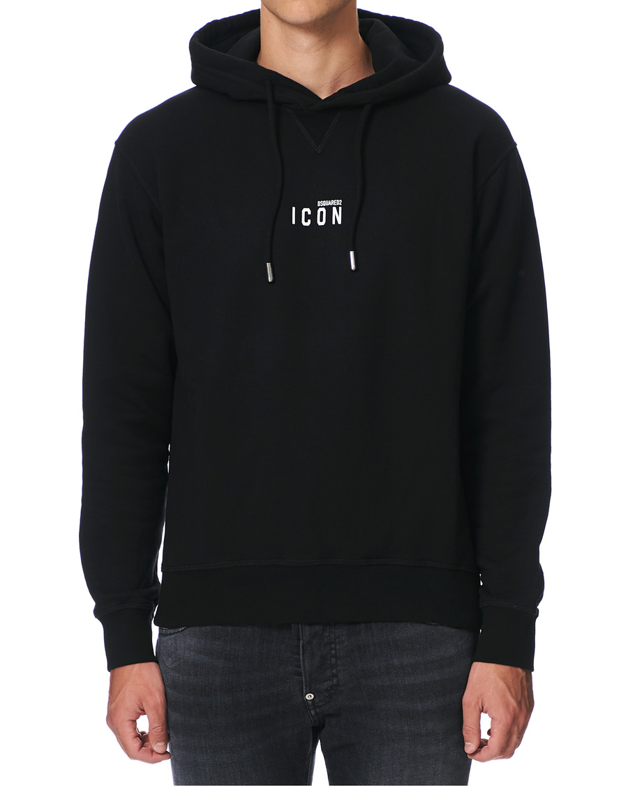 Herre | Trøjer | Dsquared2 | Cool Fit Icon Small Logo Hoodie Black