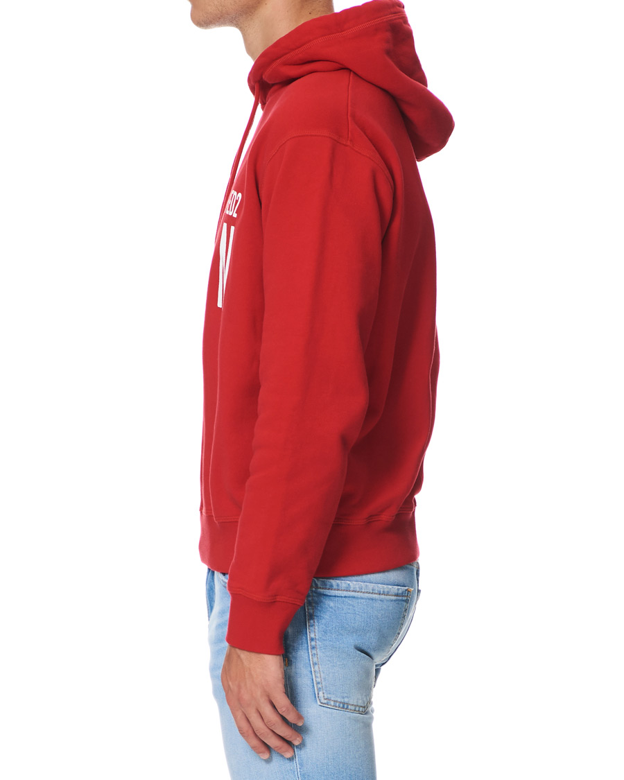 Herre | Trøjer | Dsquared2 | Cool Fit Icon Logo Hoodie Red