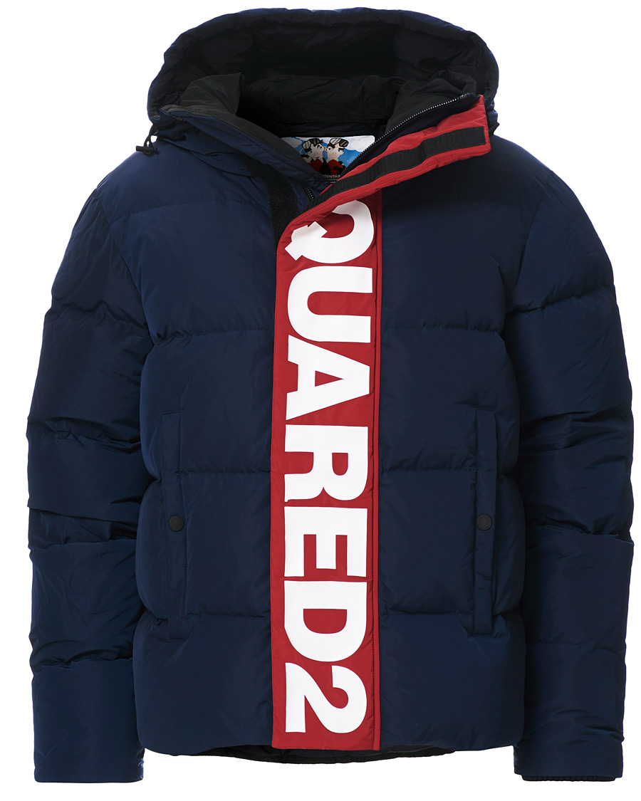 Dsquared2 Down Hooded Jacket Navy CareOfCarl.dk