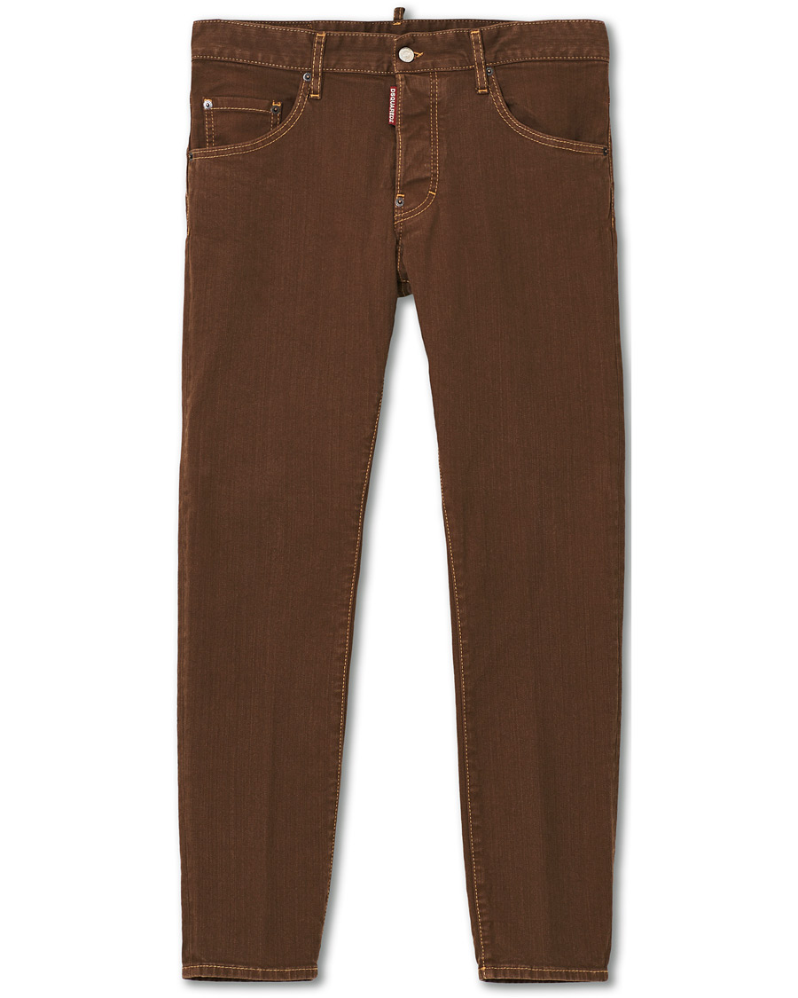 Herre | Bukser | Dsquared2 | Skater 5-Pocket Jeans Bull Garment Dyed Brown