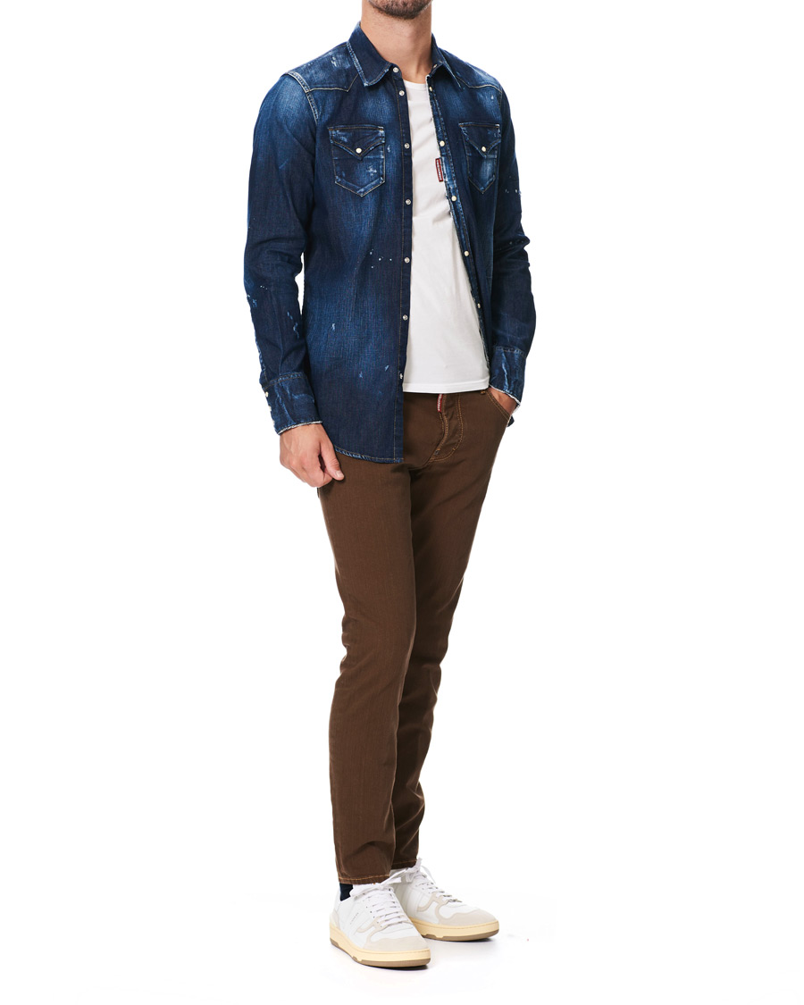 Herre | Bukser | Dsquared2 | Skater 5-Pocket Jeans Bull Garment Dyed Brown