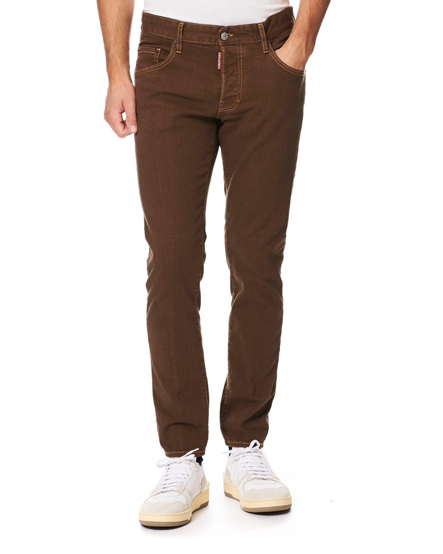 Herre | Bukser | Dsquared2 | Skater 5-Pocket Jeans Bull Garment Dyed Brown